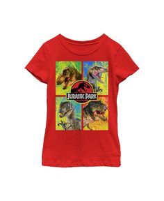 Детская футболка «Парк Юрского периода» для девочек «Т. Рекс и Велоцираптор» NBC Universal