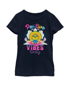 Детская футболка «Миньоны для девочек: Восстание Грю Стюарта» Only Positive Vibes NBC Universal