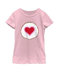 Детская футболка с костюмом медведя «Нежное сердце» для девочки Care Bears