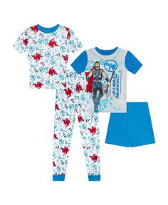 Футболки, пижама и шорты для больших мальчиков, комплект из 4 предметов Thor