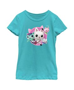 Girl&apos;s DreamWorks: Детская футболка Gabby&apos;s Dollhouse Pandy Paws and Friends NBC Universal