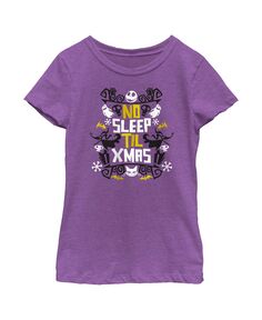 Детская футболка «Кошмар перед Рождеством» для девочек «Не спать до Рождества» Disney