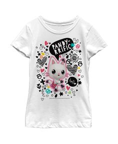 Girl&apos;s DreamWorks: Детская футболка с рисунками Pandy Paws Dollhouse Gabby&apos;s Doodles NBC Universal