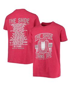 Футболка Big Boys Scarlet Ohio State Buckeyes The Shoe 100 Years 2-Hit Colosseum