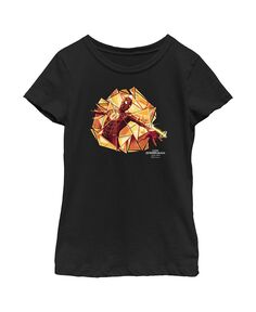 Золотая детская футболка с изображением «Человека-паука: дороги домой нет» для девочек Marvel