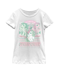 Детская футболка My Little Pony с развевающейся надписью Cheer для девочек Hasbro