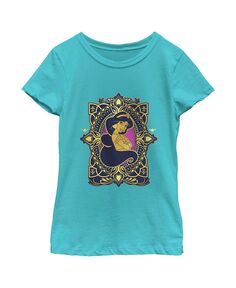 Детская футболка с орнаментом «Аладдин Жасмин Золотой Лотос» для девочек Disney