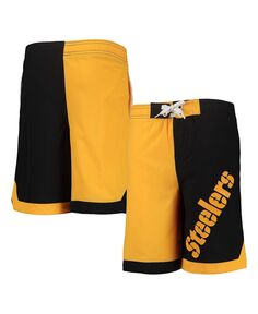 Золотистые, черные шорты Big Boys Pittsburgh Steelers Conch Bay Outerstuff