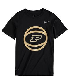 Черная футболка с баскетбольным мячом и логотипом Big Boys Purdue Boilermakers Nike