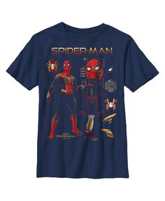 Детская футболка «Человек-Паук: Домой нет пути» «Железный костюм» и «Снаряжение» Marvel