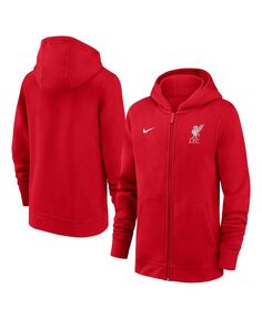 Красная толстовка с молнией во всю длину Big Boys Liverpool Club Nike