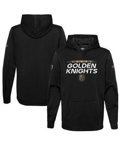 Черная брендовая толстовка с капюшоном для мальчиков и девочек Vegas Golden Knights Authentic Pro Fanatics