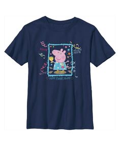 Джемпер с изображением супер-лужи для мальчика «Свинка Пеппа» Детская футболка Hasbro