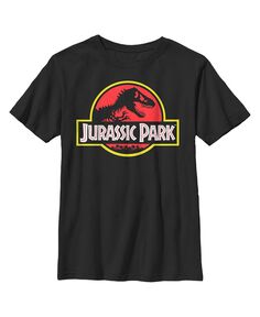 Детская футболка с логотипом «Парк Юрского периода» T Rex Skeleton Movie для мальчиков NBC Universal