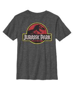 Детская футболка с логотипом «Парк Юрского периода» T Rex Skeleton Movie для мальчиков NBC Universal