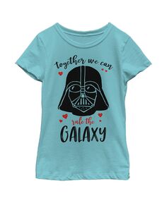 Детская футболка «Звездные войны» для девочек «Дарт Вейдер вместе правят галактикой» Disney Lucasfilm
