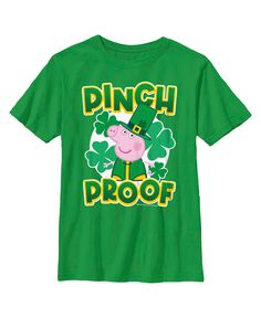 Детская футболка «День Святого Патрика со свинкой Пеппой» для мальчика «Только здесь для шенаниганов» Hasbro