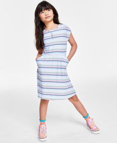 Полосатое платье с карманами для больших девочек, созданное для Macy&apos;s Epic Threads