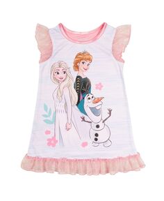 Ночная рубашка с короткими рукавами для девочек «Холодное сердце» в общежитии Frozen