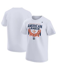Белая футболка Big Boys Houston Astros с изображением чемпионов Американской лиги 2022 в раздевалке Fanatics