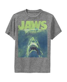 Детская футболка с неоновым плакатом Boy&apos;s Jaws NBC Universal