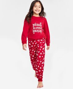 Веселый и яркий пижамный комплект Mix It для малышей, маленьких и больших детей, созданный для Macy&apos;s Family Pajamas