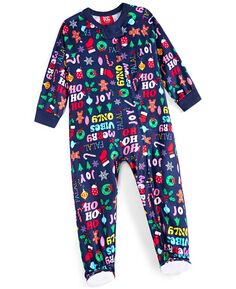 Цельная пижама на ножке Baby Holiday Toss, созданная для Macy&apos;s Family Pajamas
