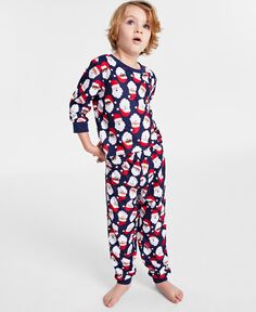 Пижамный комплект с принтом Санта-Клауса для малышей, маленьких и больших детей Family Pajamas