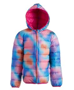 Стеганая складная куртка с капюшоном акварельных красок для больших девочек, созданная для Macy&apos;s Epic Threads