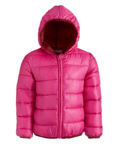 Стеганая однотонная складная куртка с капюшоном для больших девочек, созданная для Macy&apos;s Epic Threads