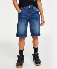 Джинсовые шорты с потертостями Big Boys из эластичного денима Calvin Klein