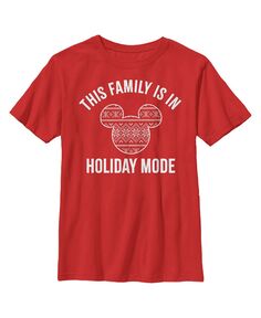 Детская футболка «Микки и друзья» для мальчика «Эта семья в отпуске» Disney