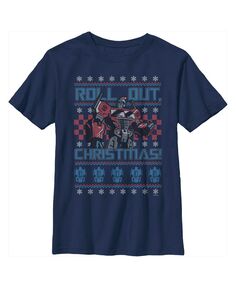 Детская футболка «Трансформеры Оптимус Прайм» для мальчиков «Уродливое Рождество» Hasbro