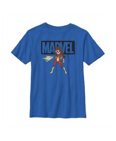 Детская футболка с рисунком женщины-паука в позе для мальчиков Marvel