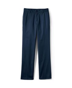 Школьная форма для мальчиков, приталенные брюки из смешанного железа до колена, простые передние брюки Lands&apos; End