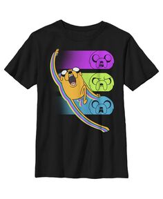 Детская футболка «Джейк из «Время приключений» с тройной угрозой» Cartoon Network
