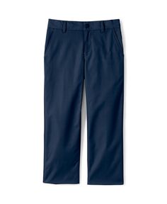 Школьная форма для мальчиков, активные брюки-чиносы с железным коленом Lands&apos; End