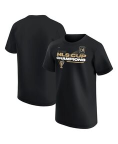 Черная футболка с логотипом Big Boys LAFC 2022 MLS Cup Champions в раздевалке Fanatics
