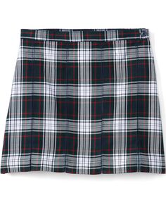Школьная форма для девочек, детская клетчатая юбка со складками до колена Lands&apos; End