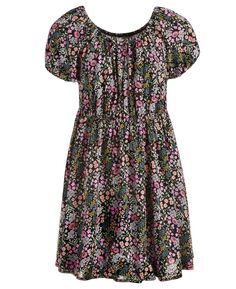 Крестьянское платье с принтом Wildflowers для больших девочек, созданное для Macy&apos;s Epic Threads
