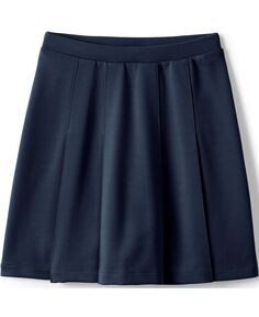 Школьная форма для девочек, детская плиссированная юбка до колена из понте Lands&apos; End