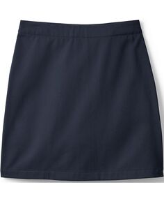 Детская школьная форма для девочек, облегающая юбка-чинос длиной выше колена Lands&apos; End