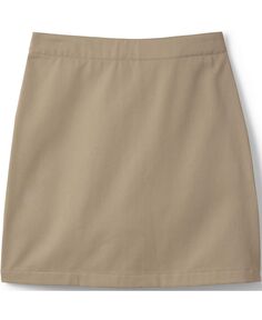 Детская школьная форма для девочек, облегающая юбка-чинос длиной выше колена Lands&apos; End