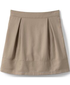Школьная форма для девочек, однотонная плиссированная юбка до колена Lands&apos; End