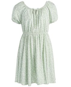 Крестьянское платье в тон с цветочным принтом для больших девочек, созданное для Macy&apos;s Epic Threads