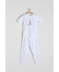 Пижамный комплект унисекс с хлопковой футболкой и штанами Zen из перуанского пима для малышей babycottons