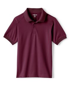Школьная форма, детская рубашка-поло с короткими рукавами и быстрым высыханием Lands&apos; End