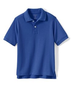 Школьная форма Детская сетчатая рубашка-поло с короткими рукавами Lands&apos; End