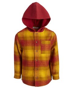Хлопковая клетчатая куртка с капюшоном для больших мальчиков, созданная для Macy&apos;s Epic Threads