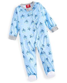 Сплошная пижама на ножках для детской Хануки, созданная для Macy&apos;s Family Pajamas